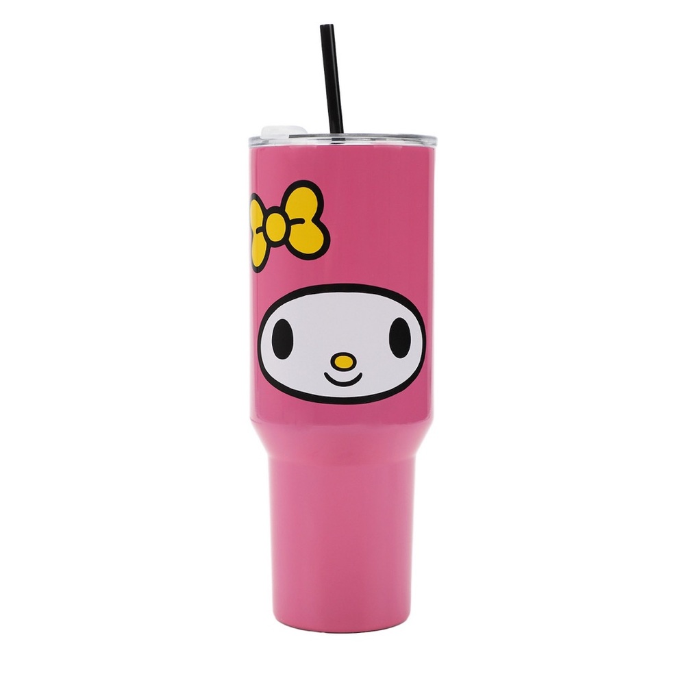 My Melody  Pink 40oz Stainless Steel Tumbler with Straw